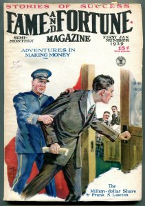 Fame and Fortune Pulp 1st January 1929- Frank Lawton VG-