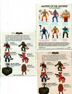 Masters Of The Universe (3) Mini Comics - He-Man - Stinkor Hordak Horde Mantenna 