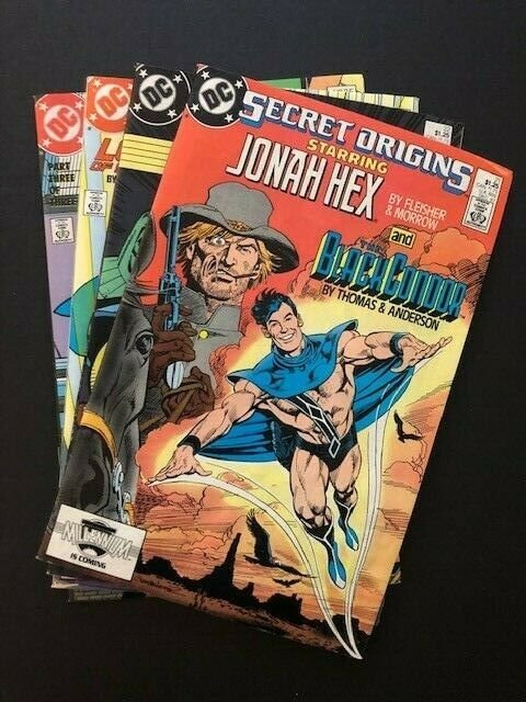 LOT OF 4-SECRET ORIGINS#21,22,25,35 '87/'88 Jonah Hex/Justice League F/VF (A146)