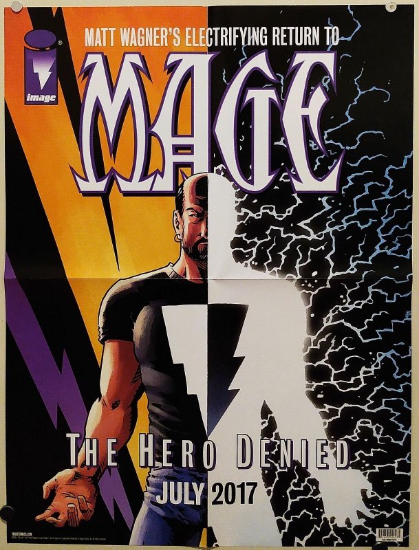 Mage Hero Denied #1 Wagner Folded Promo Poster Image 2017 (18x24) New! [FP335] 