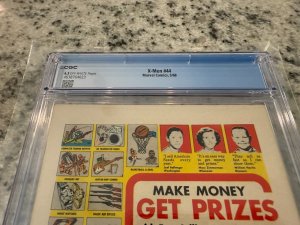 (Uncanny) X-Men # 44 CGC Graded 6.5 Marvel Comic Book Red Raven JH18