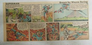 Superman Sunday Page #785 by Wayne Boring from 11/14/1954 Size ~7.5 x 15 inches