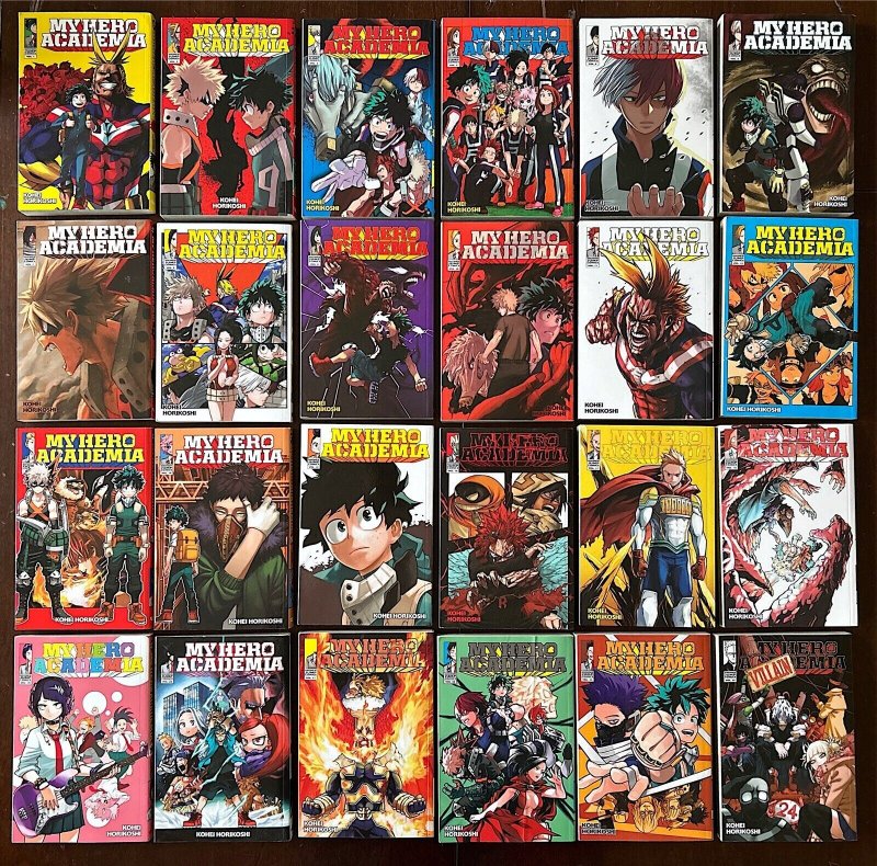 My Hero Academia Vol 1-24 Manga TPB Lot ENGLISH Kouhei Horikoshi