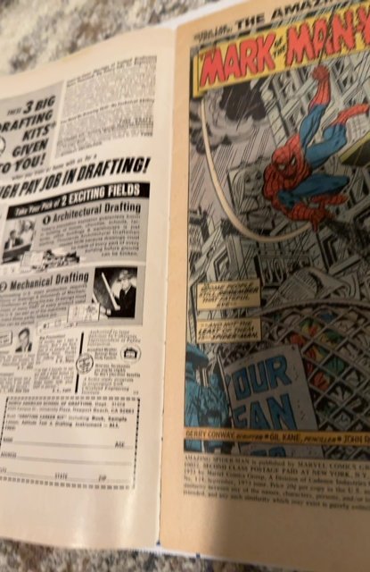 The Amazing Spider-Man #124 (1973)1st Manwolf app Jj son.