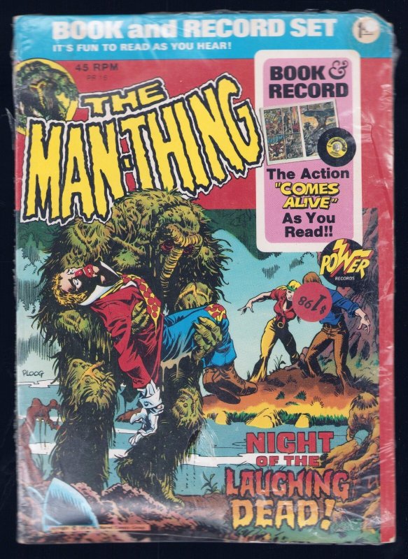 The Man-Thing PR16 Power Record + Book Set. Factory Sealed (7/7.5) 1974