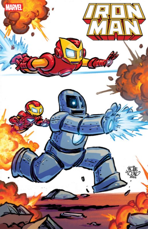 IRON MAN #1 ? SKOTTIE YOUNG 4-PART CONNECTING VARIANT SIGNED BY JOSH WILLIAMSON