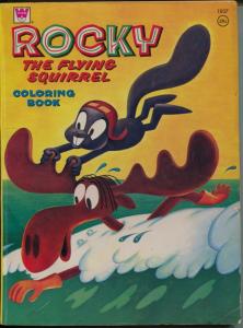 Rocky The Flying Squirrel Coloring Book 1965-Whitman 8 pages colored-VG-