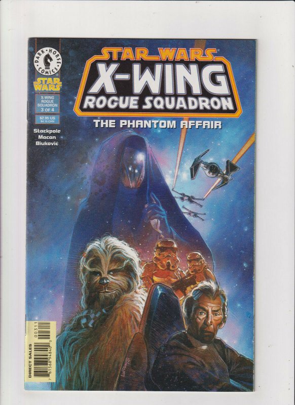 Star Wars X-Wing Rogue Squadron- The Phantom Affair #3 NM- 9.2 Dark Horse 1996