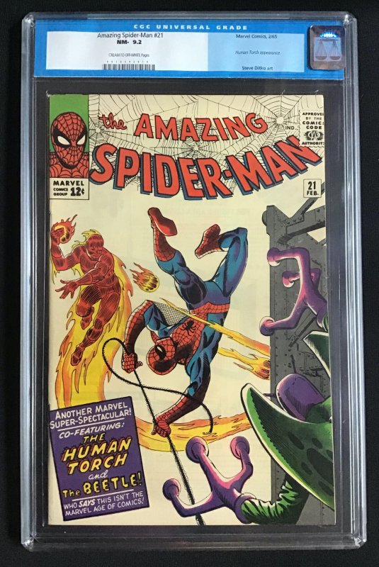 The Amazing Spider-Man #21 (1965) CGC Graded 9.2