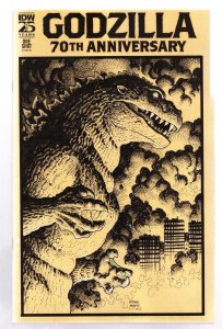 Godzilla: 70th Anniversary #1E VF ; IDW | RI 1:50 Variant Art Adams