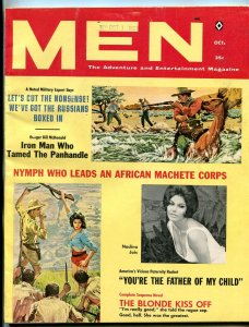 Men Magazine October 1960-African Machete Corps- Nadina Jais FN