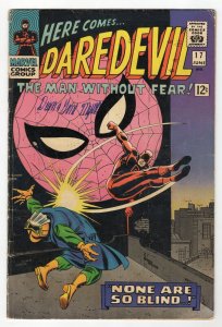 Daredevil #17 VINTAGE 1966 Marvel Comics Spider-Man