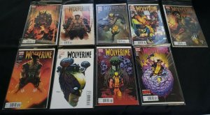WOLVERINE 9PC (VF/NM) ISSUES #300-308, BACK IN JAPAN, ROT, SABRETOOTH 2012