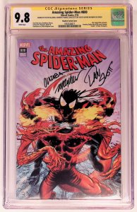 The Amazing Spider-Man #800 (2018) CGC Sig Series 9.8 Mayhew Variant Cover!