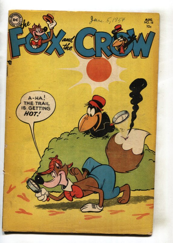 The Fox and the Crow #18--1954--DC--Sherlock Holmes parody--comic book
