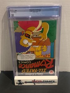 Simpsons Comics # 2 CGC 9.8 Newsstand Rare Sideshow Bob Bongo Comics 1994 [GC27]