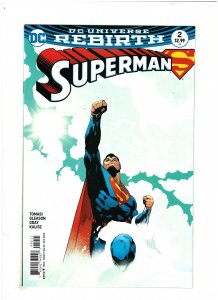 Superman #2 NM- 9.2 DC Rebirth 2016 Gleason Variant 