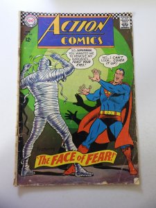 Action Comics #349 (1967) GD/VG Condition centerfold detached at one staple