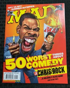 2004 MAD Magazine #445 VF/NM 9.0 SIGNED by Sergio Aragones w/ COA / Fisherman
