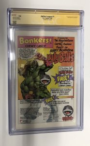 Justice League (1987) # 1 (CGC 9.4 SS) Signed Kevin Maguire • CPV • Story Giffen