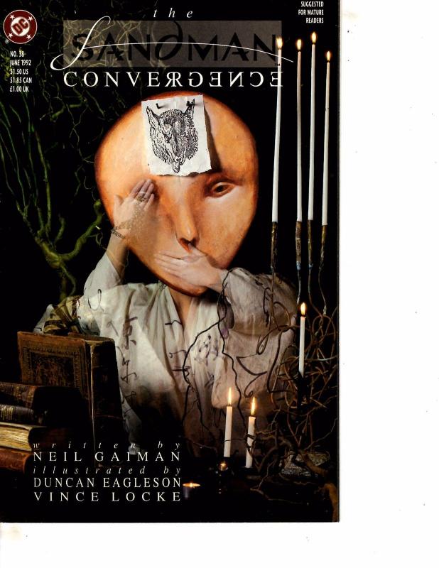 Lot Of 2 Comic Books DC Sandman #51 and Sandman Convergence #38 WT21