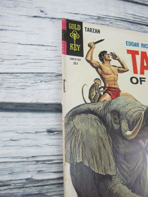 Tarzan of the Apes #169 1967 Gold Key Silver Age VG+ 4.5 12 Cent Cover