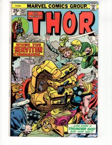 Thor #242  WHEN THE SERVITOR COMMANDS... Bronze Age Marvel / ID#508