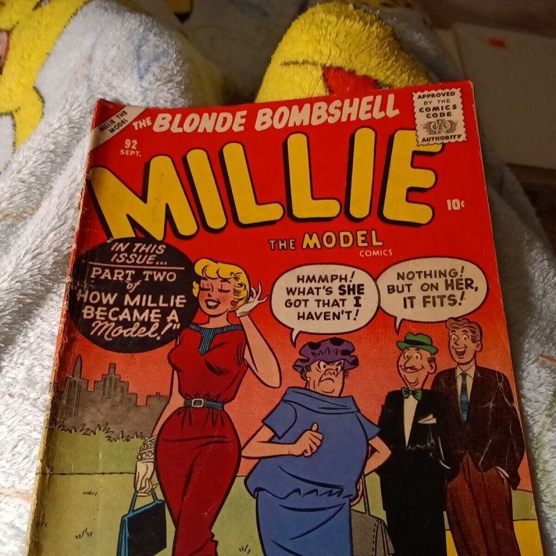 Millie the Model #92 marvel atlas timely comics 1959 Dan de Carlo good girl art