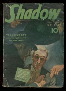 PULP:  SHADOW SEPT 1 1939- THE CRIME RAY STREET & SMITH PULP G