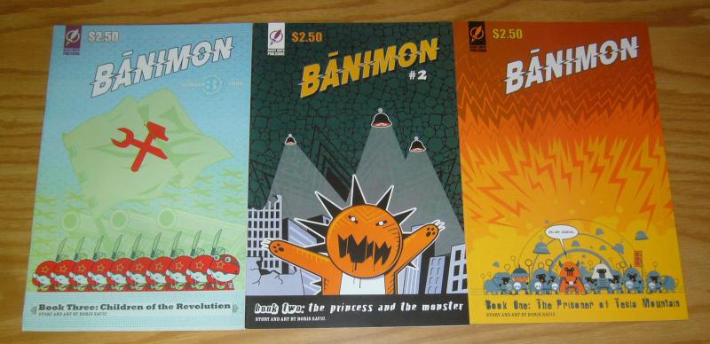 Banimon #1-3 VF/NM complete series - scientist in a post-apocalypse world set 2