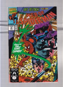 Web Of Spider Man #74 - Alex Saviuk Cover Art! (8.0) 1991