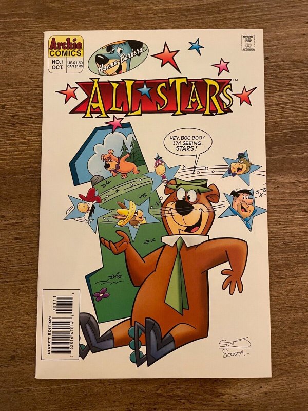 All-Stars # 1 Hanna Barbera Archie Comics Comic Book Yogi Bear 1st Print RH26 