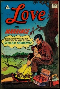 LOVE AND MARRIAGE #8 - I.W. -ROMANCE COMICS-KINSTLER FN 