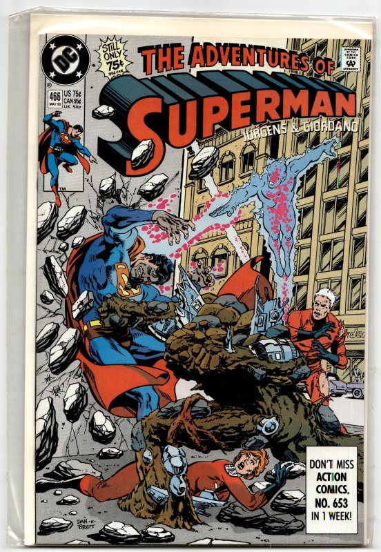Adventures of Superman #466 (1990) Superman