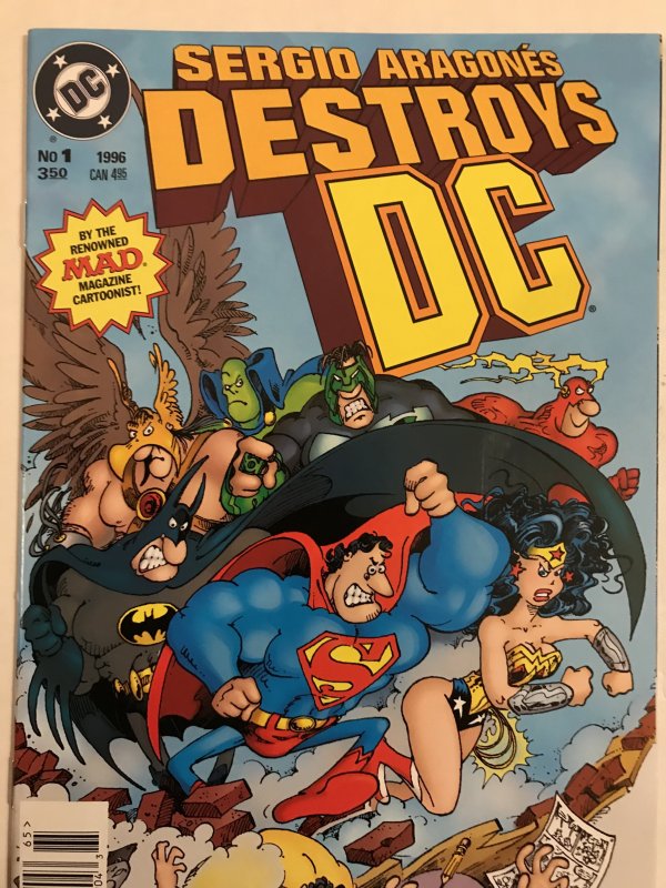 Sérgio Aragonés Destroys DC #1 : DC 1996 VF/NM; scarce Newsstand Variant