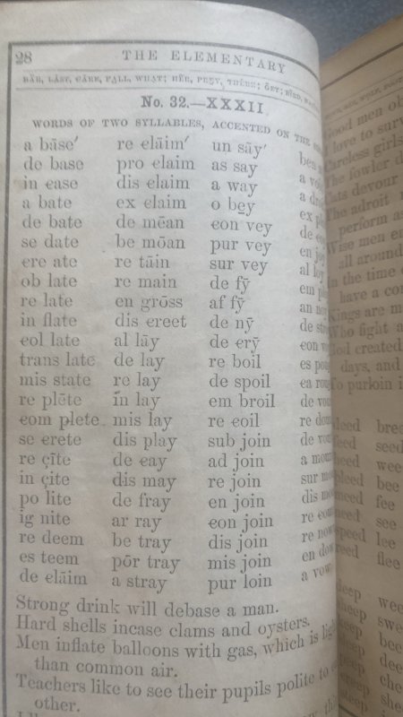 Elementary spelling book, Noah Webster, 1880, 174p