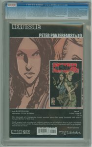 Peter Panzerfaust #9  (2013) CGC 9.6! Crack on back bottom right of slab