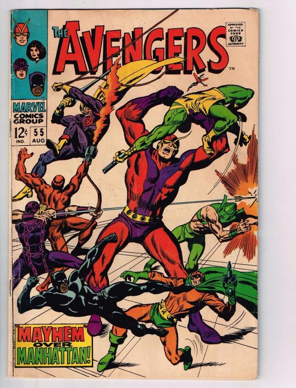 Avengers # 55 FN Marvel Silver Age Comic Book 1st Full Appearance Of Ultron S79