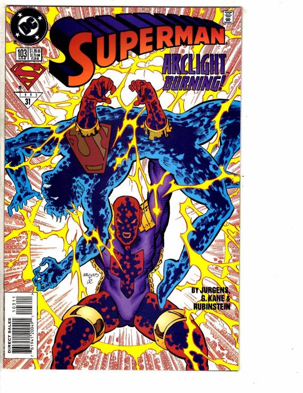 8 Superman DC Comic Book #99 101 102 103 105 106 107 108 Batman Flash Arrow J217