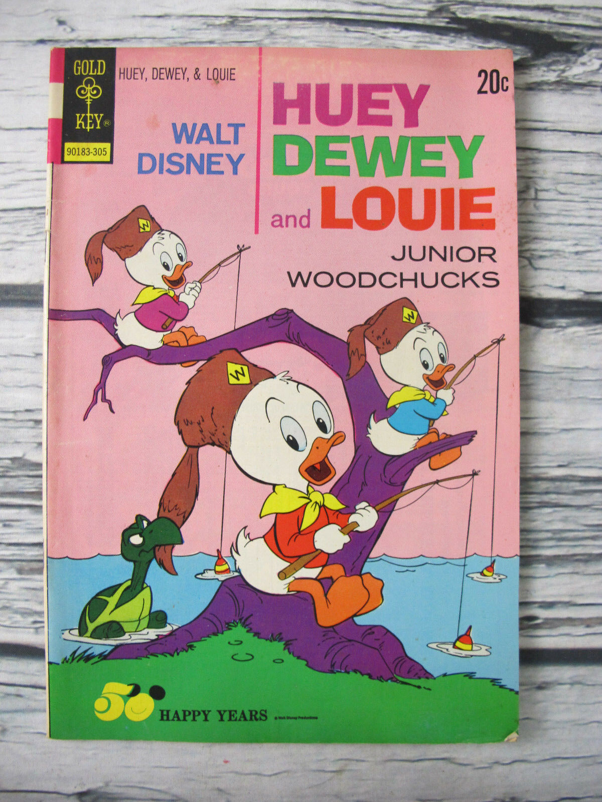 Walt Disney Huey Dewey Louie 1973 20 Gold Key Bronze Age Comics FN 5.