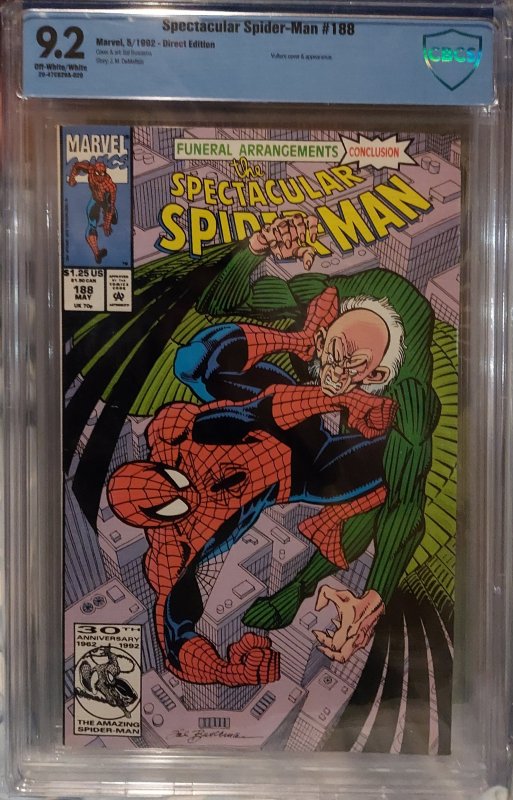 The Spectacular Spider-Man #188 9.2 CBCS Funeral Arrangements Conclusion