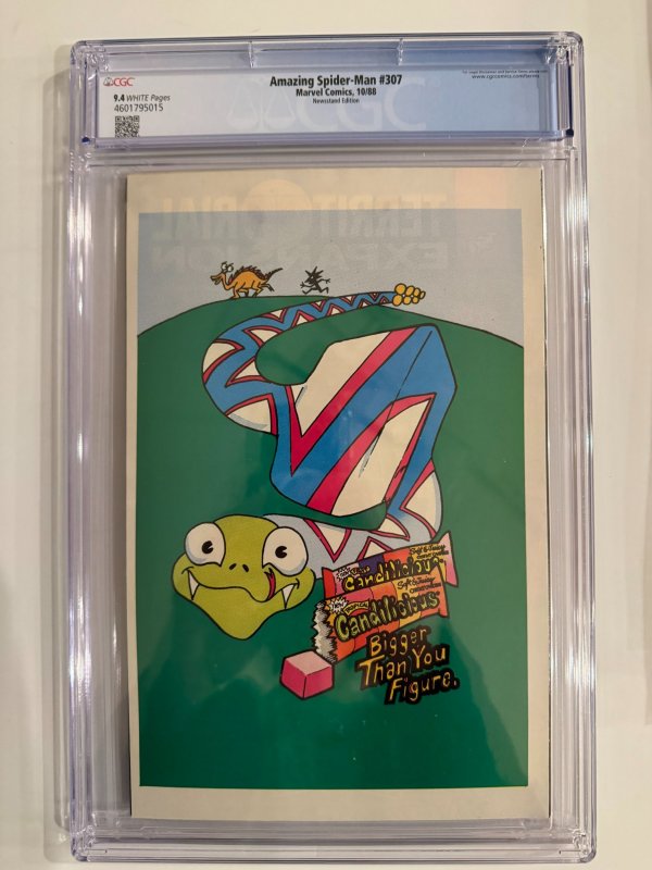 Amazing Spider-Man #307 CGC 9.4 Newstand (1988)