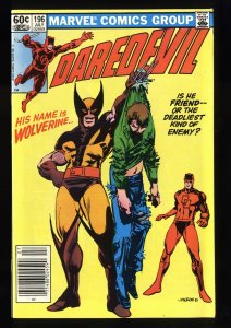 Daredevil #196 VF- 7.5 Wolverine!