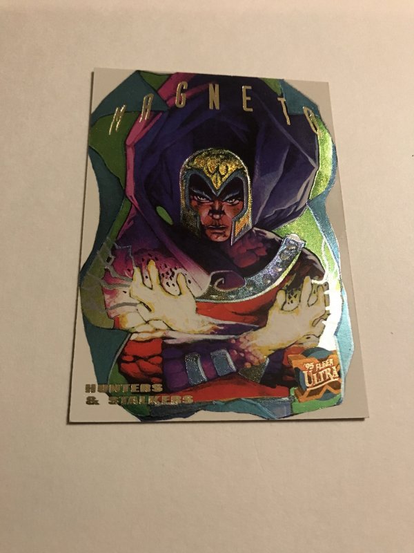 MAGNETO #8 Silver Chase HUNTERS STALKER card : ‘95 X-men Fleer Ultra NM/M