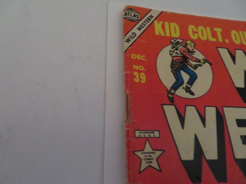 Atlas Wild Western #39 (1954) Kid Colt Comic Book GD 2.0