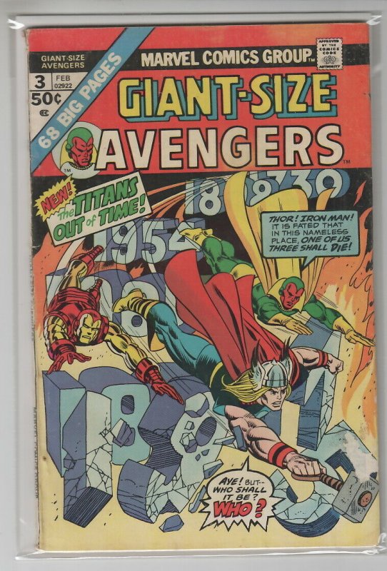 GIANT-SIZE AVENGERS (1974 MARVEL) #3 G/VG A12732