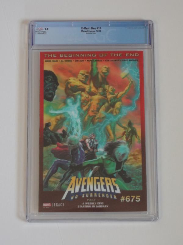 X-Men: Blue #13 CGC 9.8; 3D lenticular--Homage to X-Men #10 (July 1992)!!