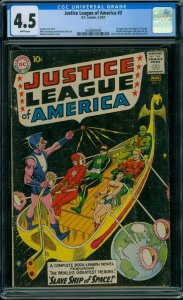 Justice League of America #3 (1961) CGC 4.5 VG+
