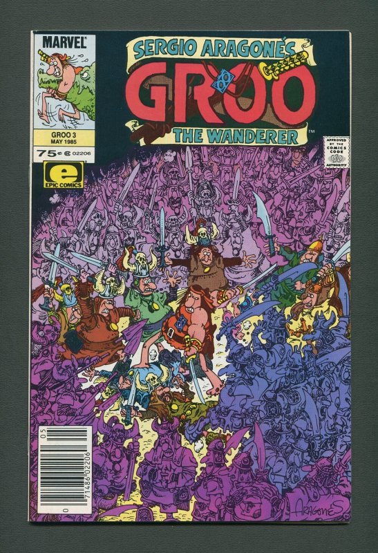 Groo The Wanderer #3  / 9.4 NM  / Newsstand /  May 1985