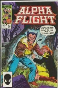 Alpha Flight #13 ORIGINAL 1984 Marvel Comics Wolverine